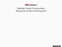 Tablet Screenshot of focusguru.com